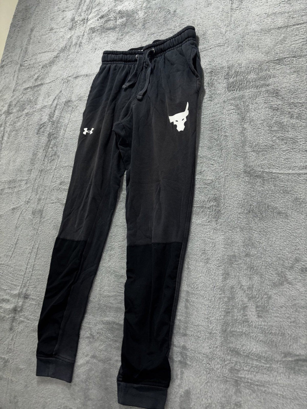 Under Armour Mens S Black Loose Fit Jogger Sweatpants Athleisure