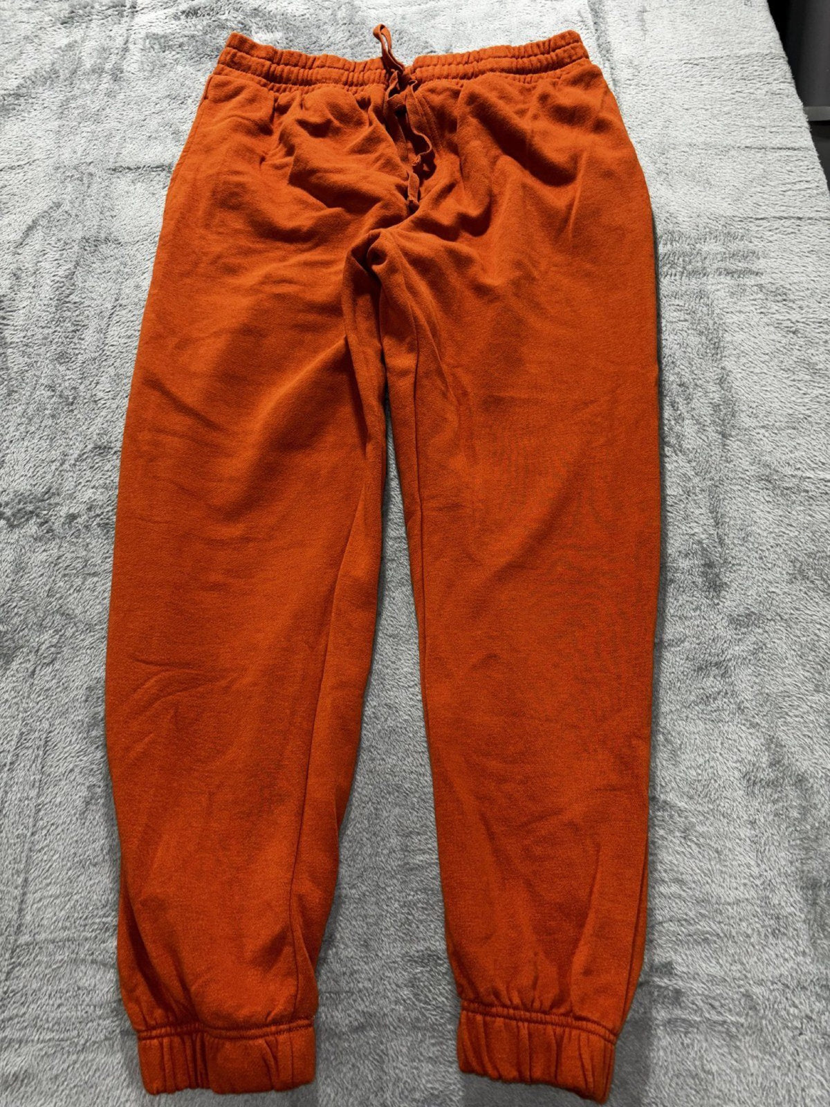 No Boundaries Mens M Orange Jogger Sweatpants Cozy Casual