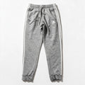 Adidas Mens M Heather Gray Three Stripe Jogger Sweatpants Athleisure