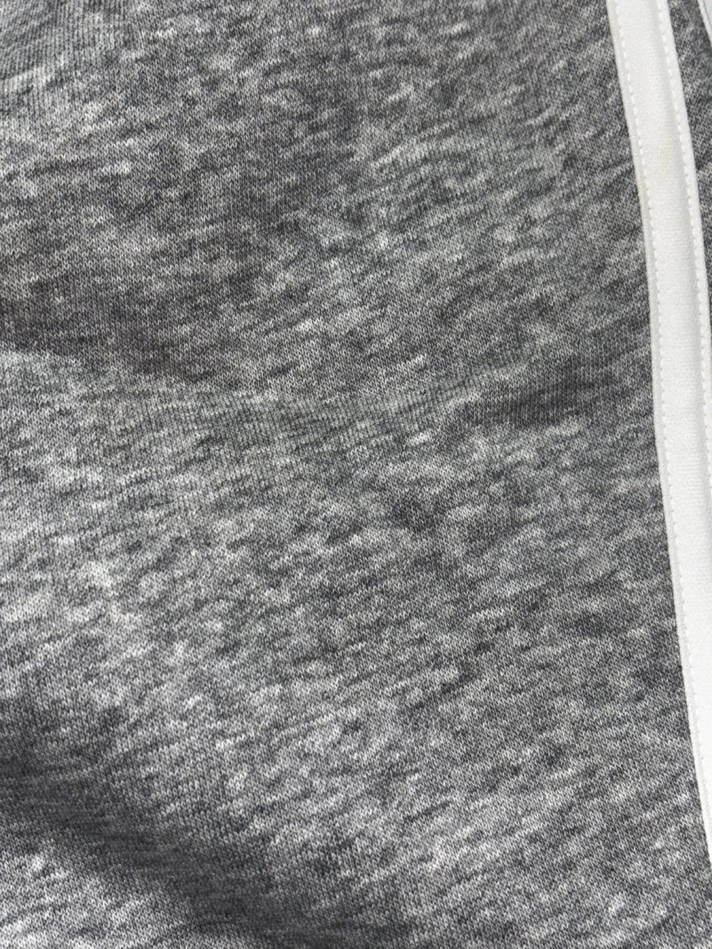 Adidas Mens M Heather Gray Three Stripe Jogger Sweatpants Athleisure