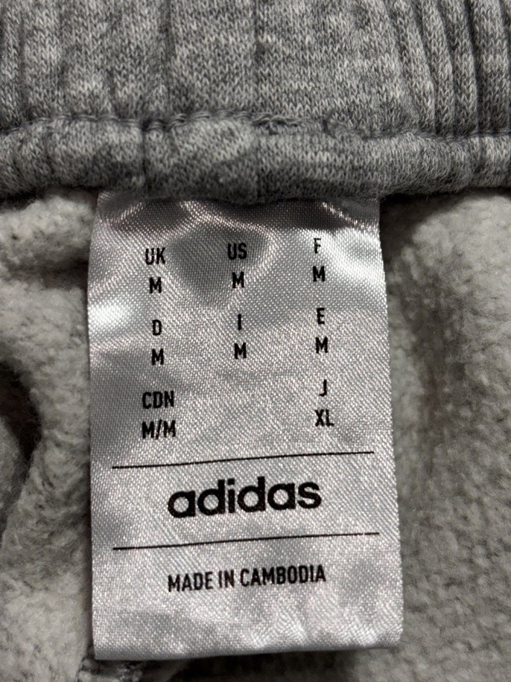 Adidas Mens M Heather Gray Three Stripe Jogger Sweatpants Athleisure