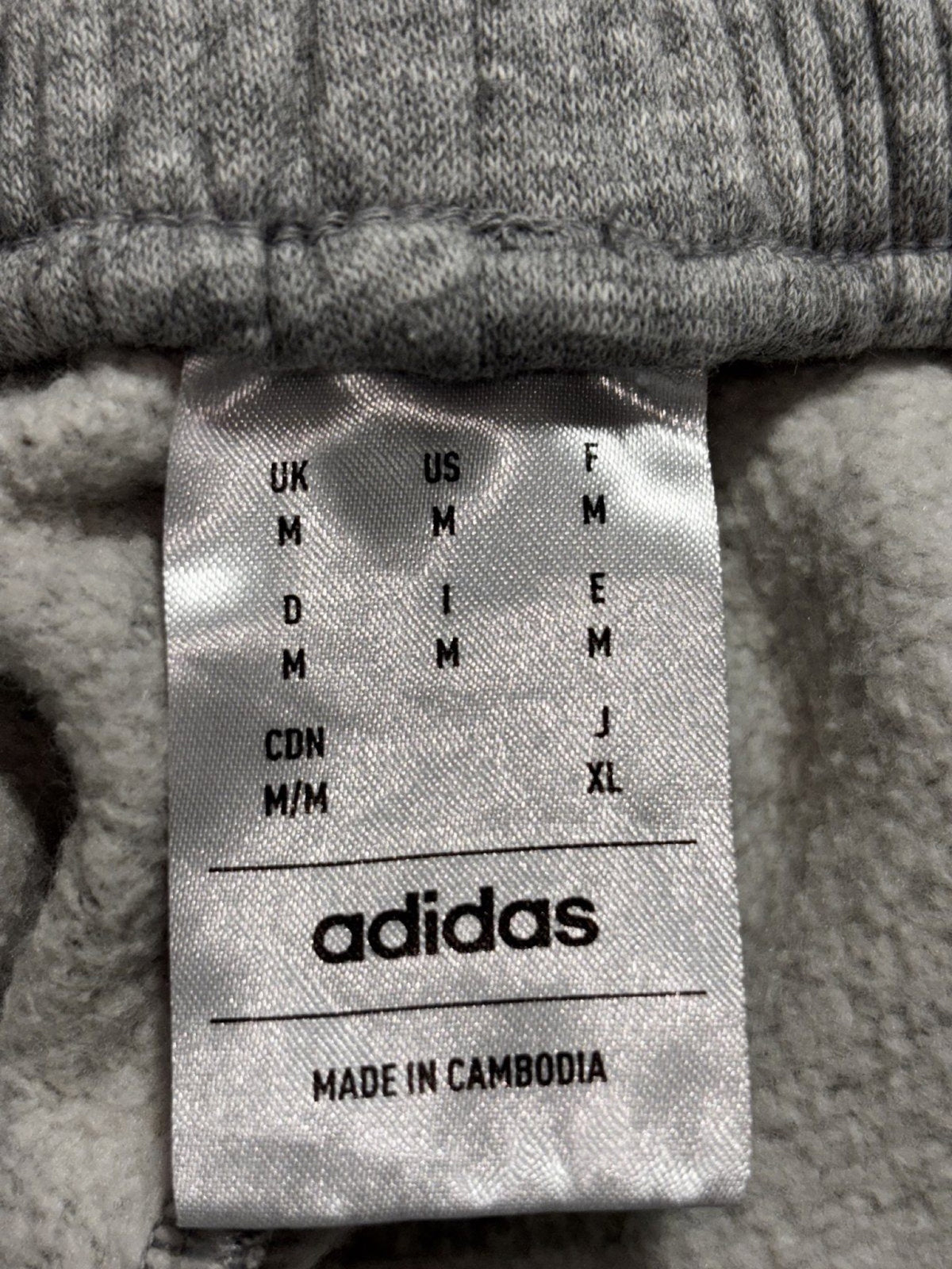 Adidas Mens M Heather Gray Three Stripe Jogger Sweatpants Athleisure
