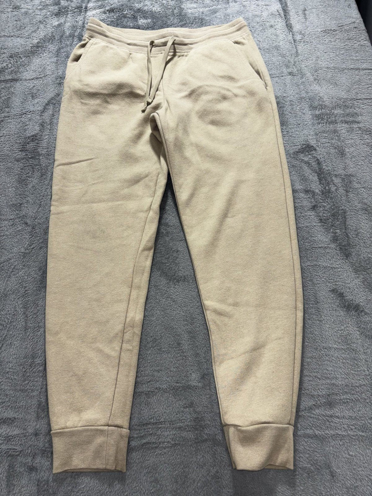 Tek Gear Mens M Tan Ultrasoft Fleece Jogger Sweatpants Casual Cozy