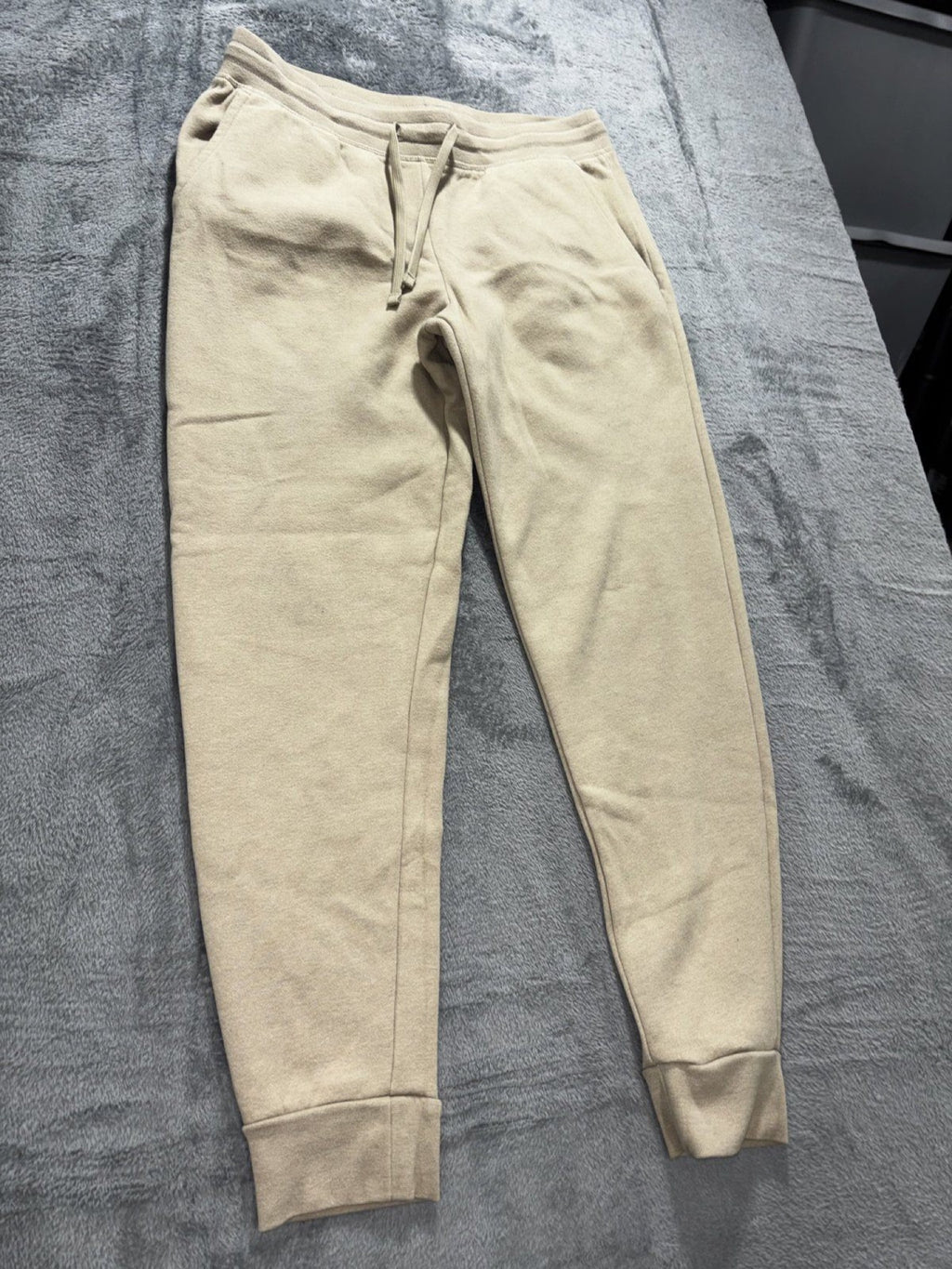 Tek Gear Mens M Tan Ultrasoft Fleece Jogger Sweatpants Casual Cozy