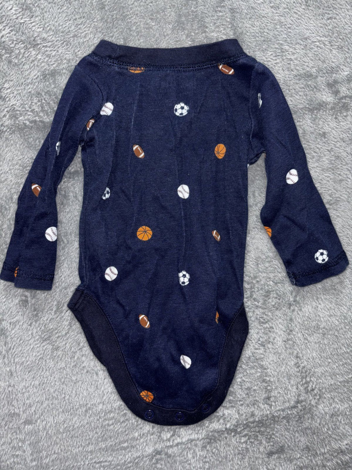 Nike Baby Boys 0-3M 5 Piece Bundle Sports Bodysuits Red Gray Navy Cream