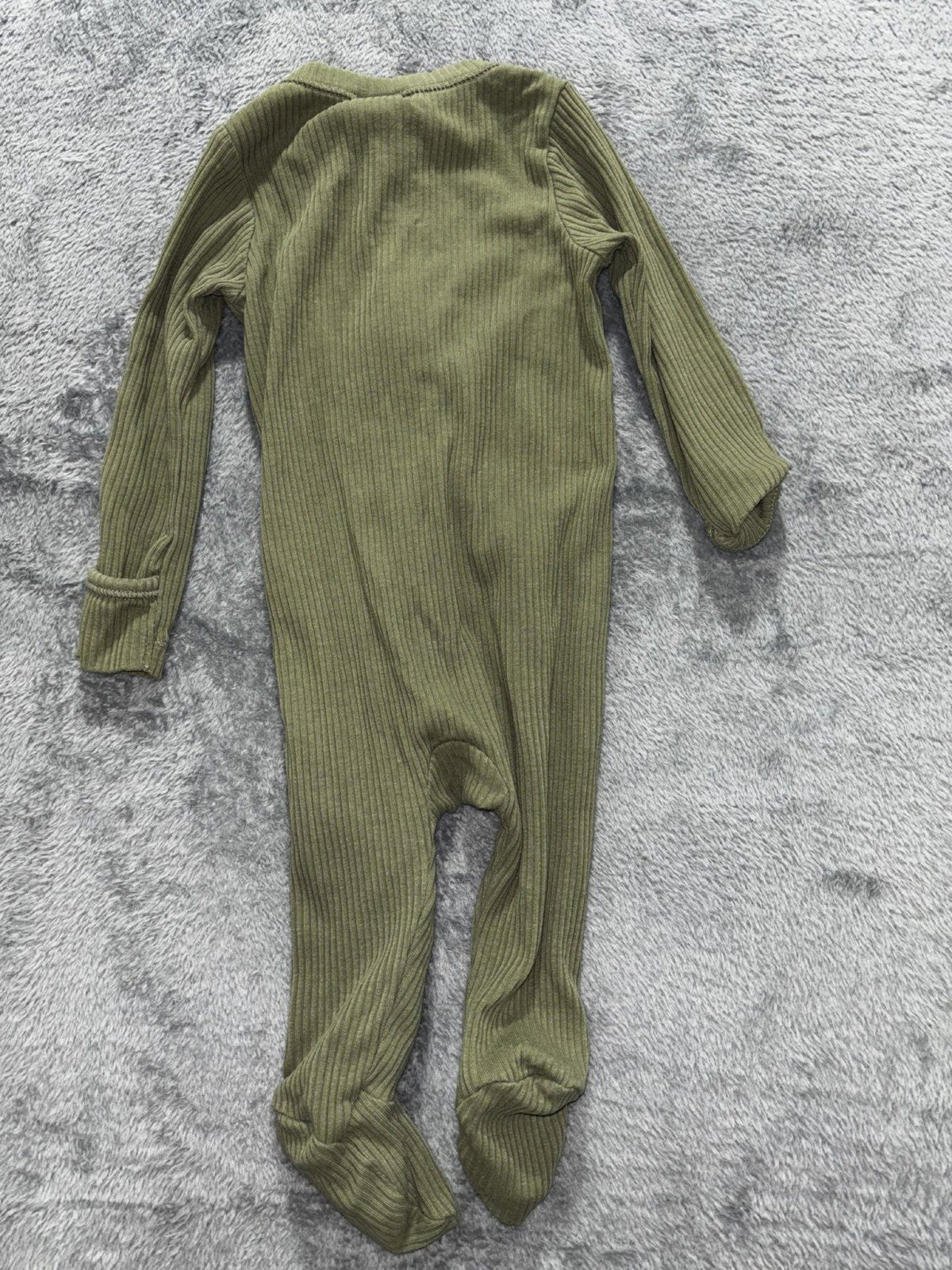 Old Navy Baby 0-3M 5 Piece Bundle Denim Overalls Footies Mustard Olive Oat
