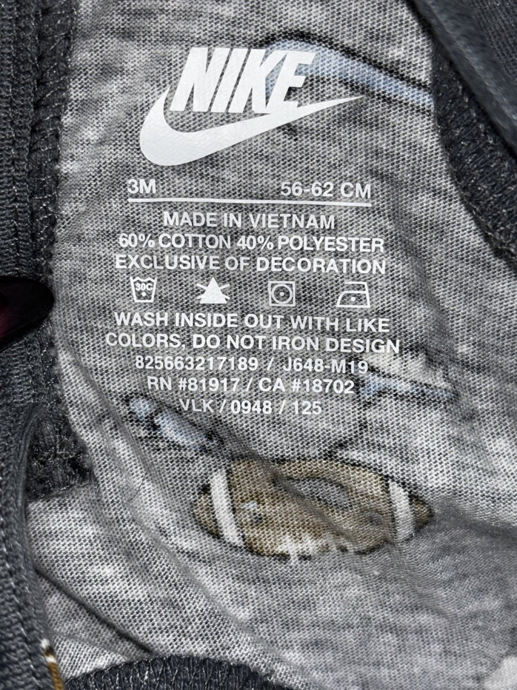 Nike Baby 3M 5 Piece Bundle Rompers Bodysuit Blue Gray Cream