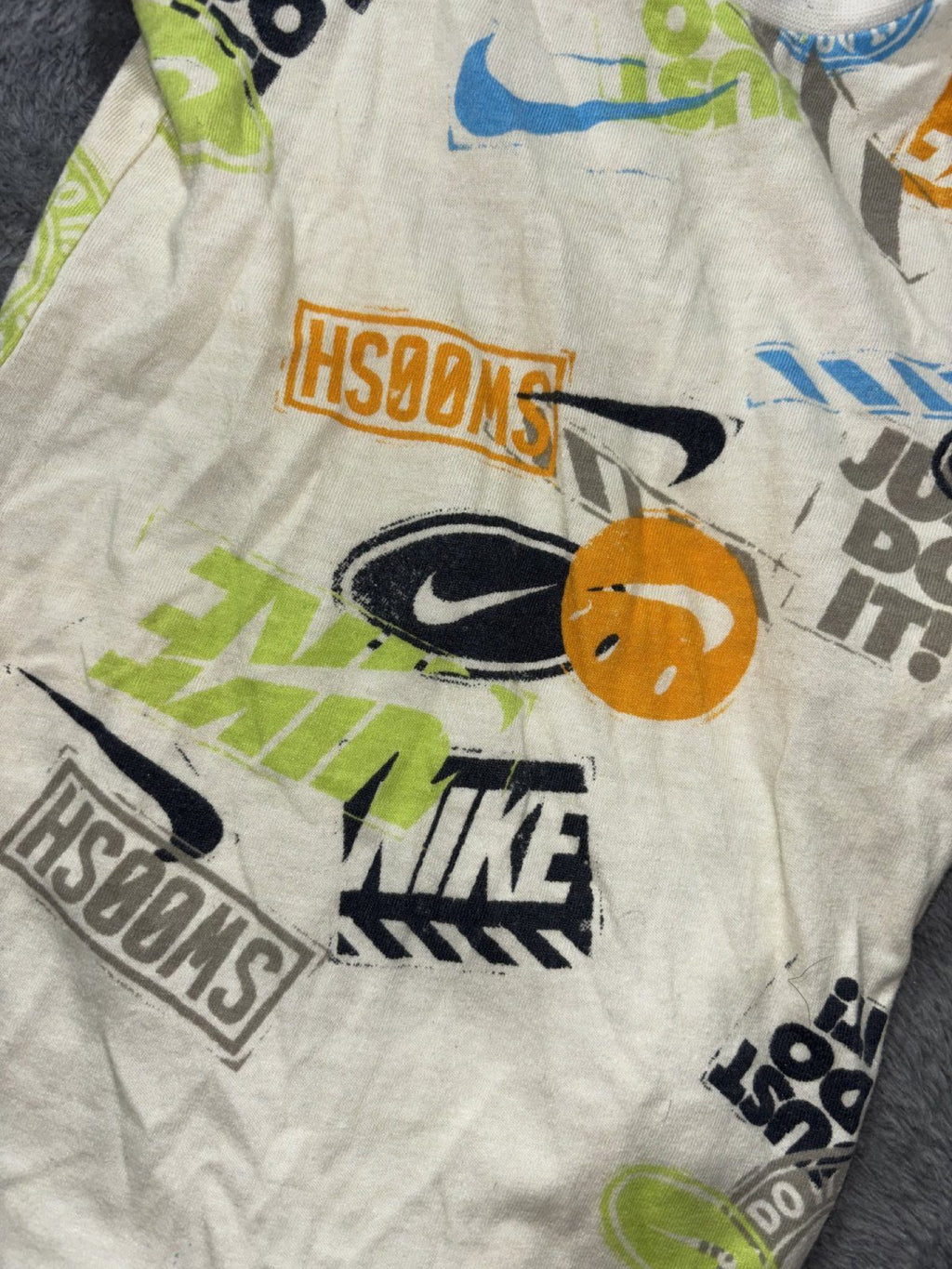 Nike Baby 3M 5 Piece Bundle Rompers Bodysuit Blue Gray Cream