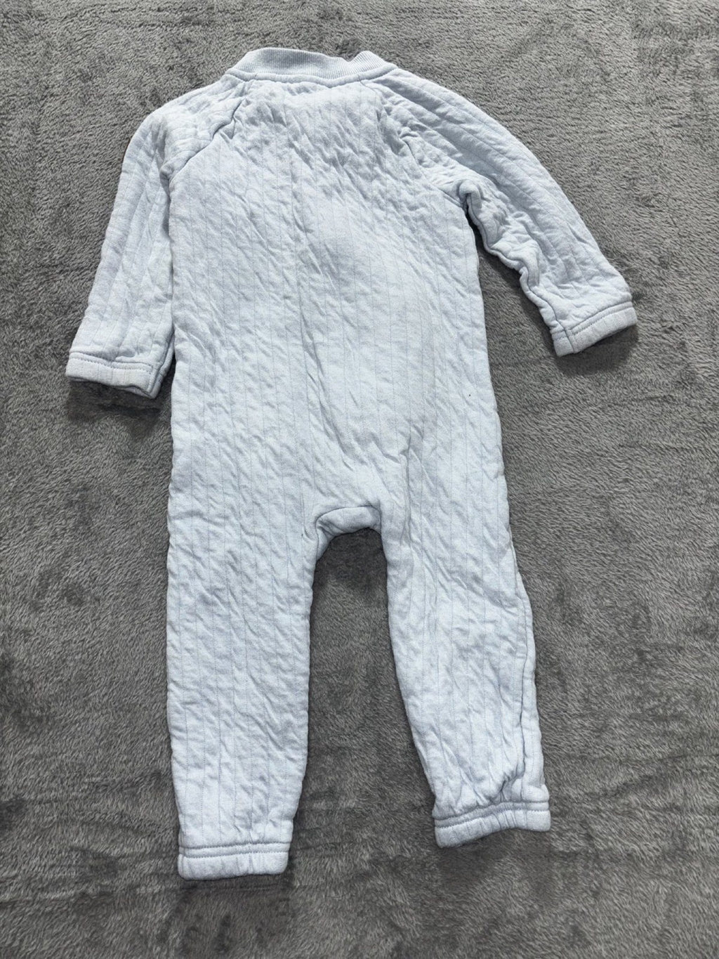 Carter's Baby 18M 4 Piece Bundle Quilted Romper Fleece Jacket Pants Blue Olive