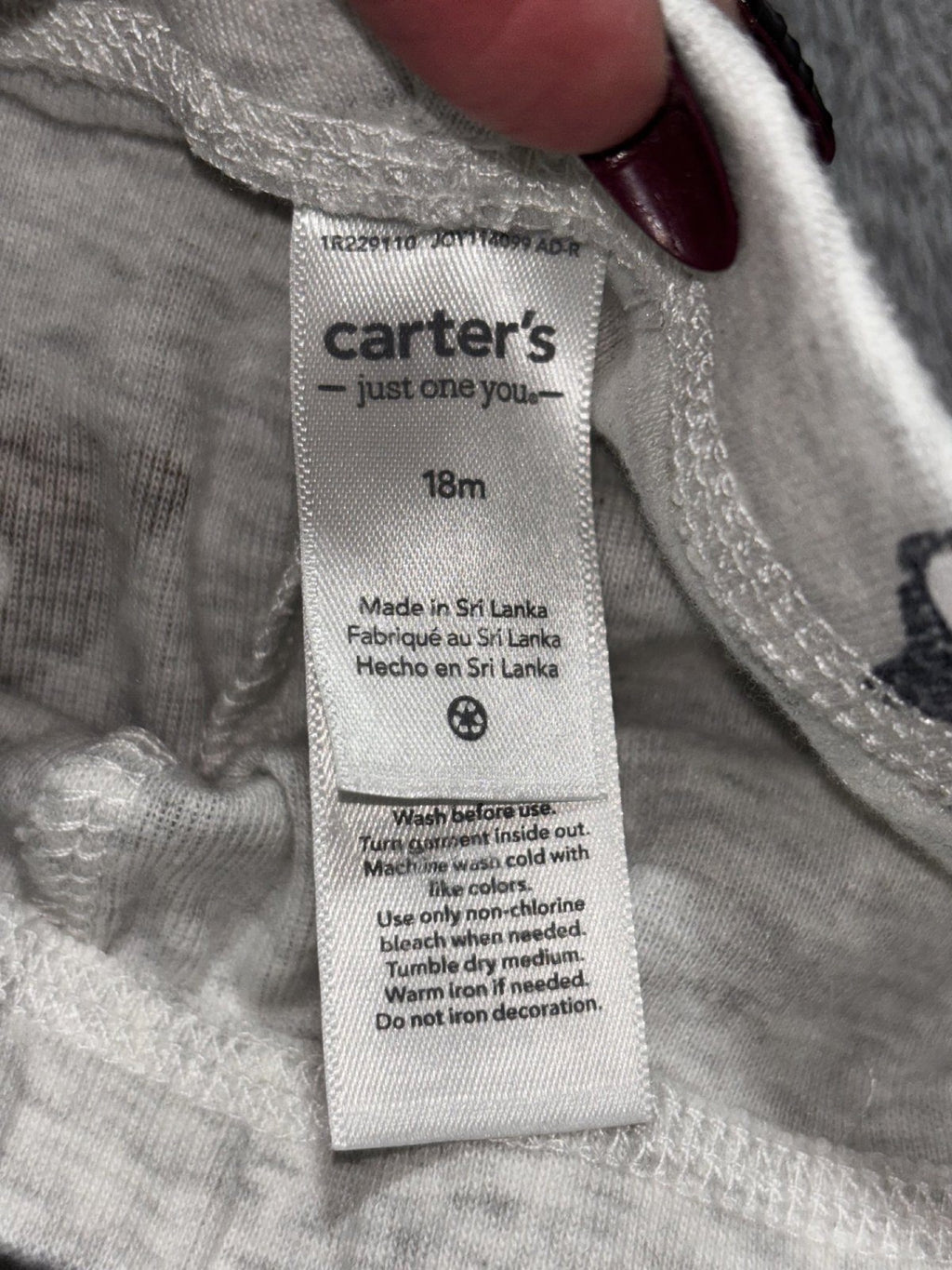 Carter's Baby 18M 4 Piece Bundle Quilted Romper Fleece Jacket Pants Blue Olive
