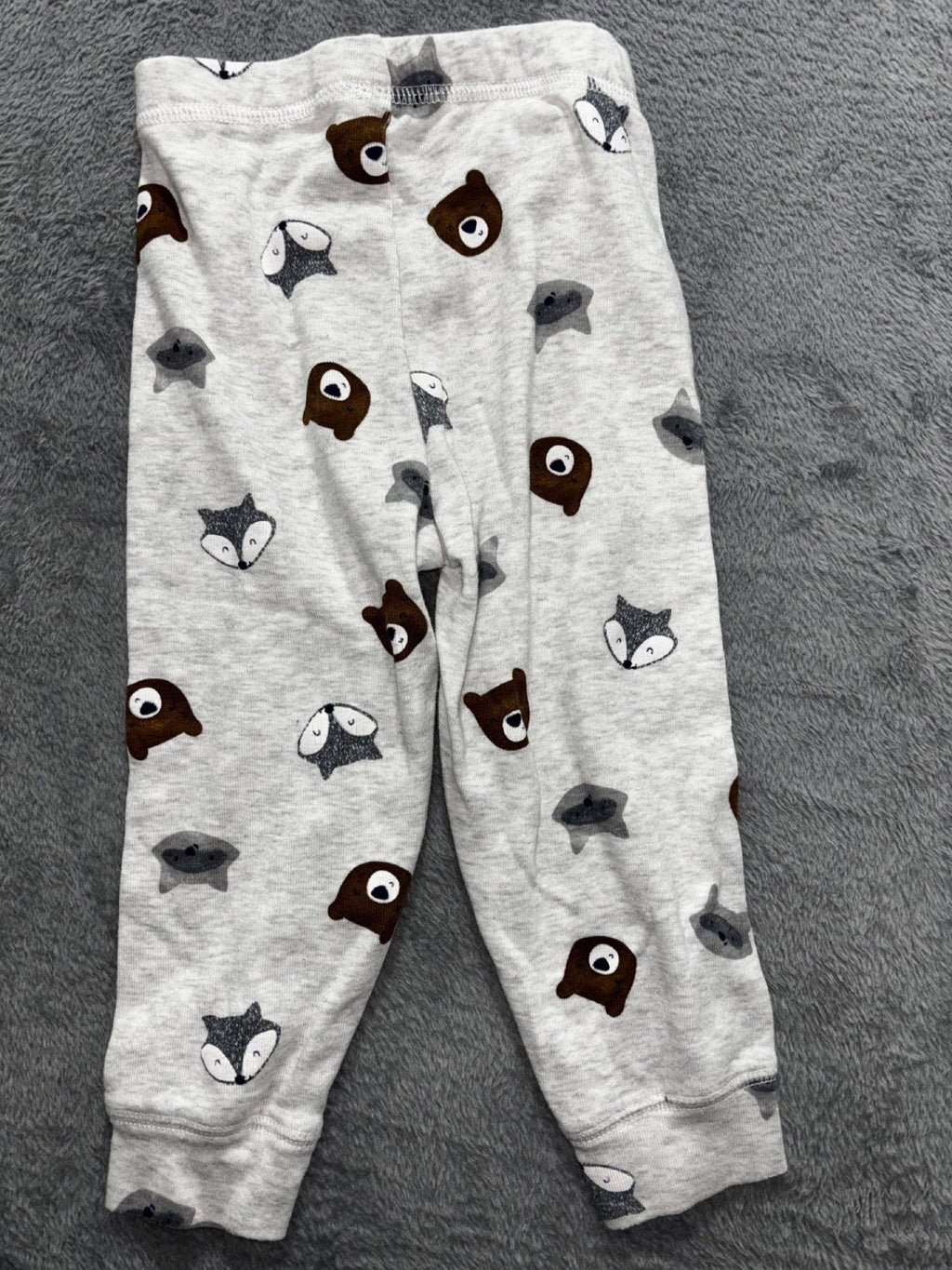 Carter's Baby 18M 4 Piece Bundle Quilted Romper Fleece Jacket Pants Blue Olive