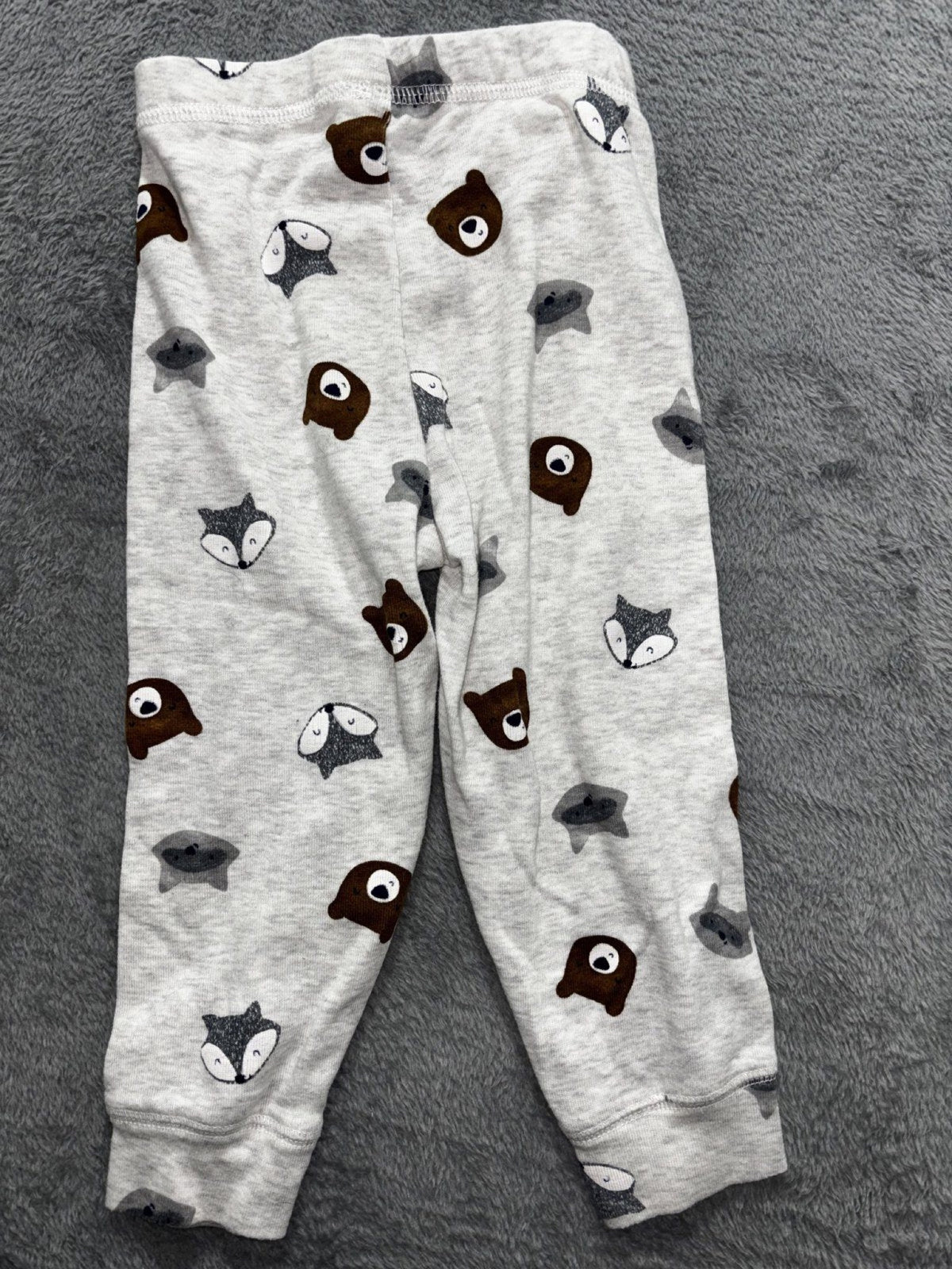 Carter's Baby 18M 4 Piece Bundle Quilted Romper Fleece Jacket Pants Blue Olive