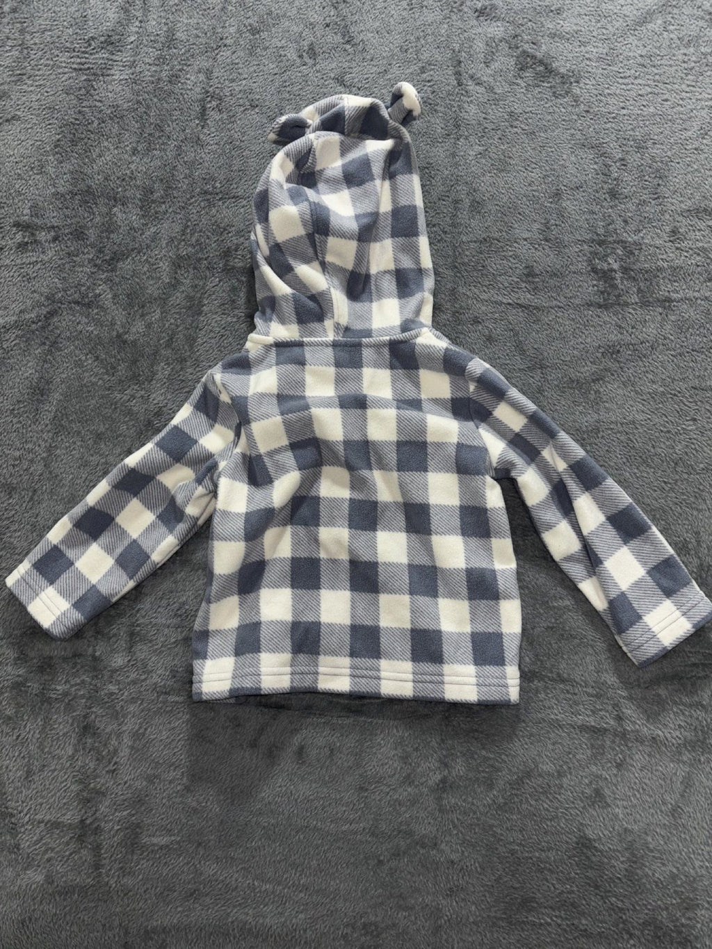Carter's Baby 18M 4 Piece Bundle Quilted Romper Fleece Jacket Pants Blue Olive