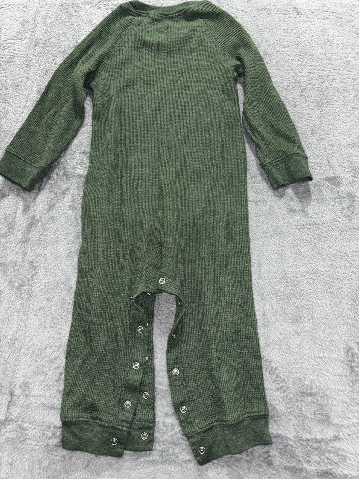 Carter's Baby 24M 2 Piece Bundle Rompers Cream Sherpa Green Thermal