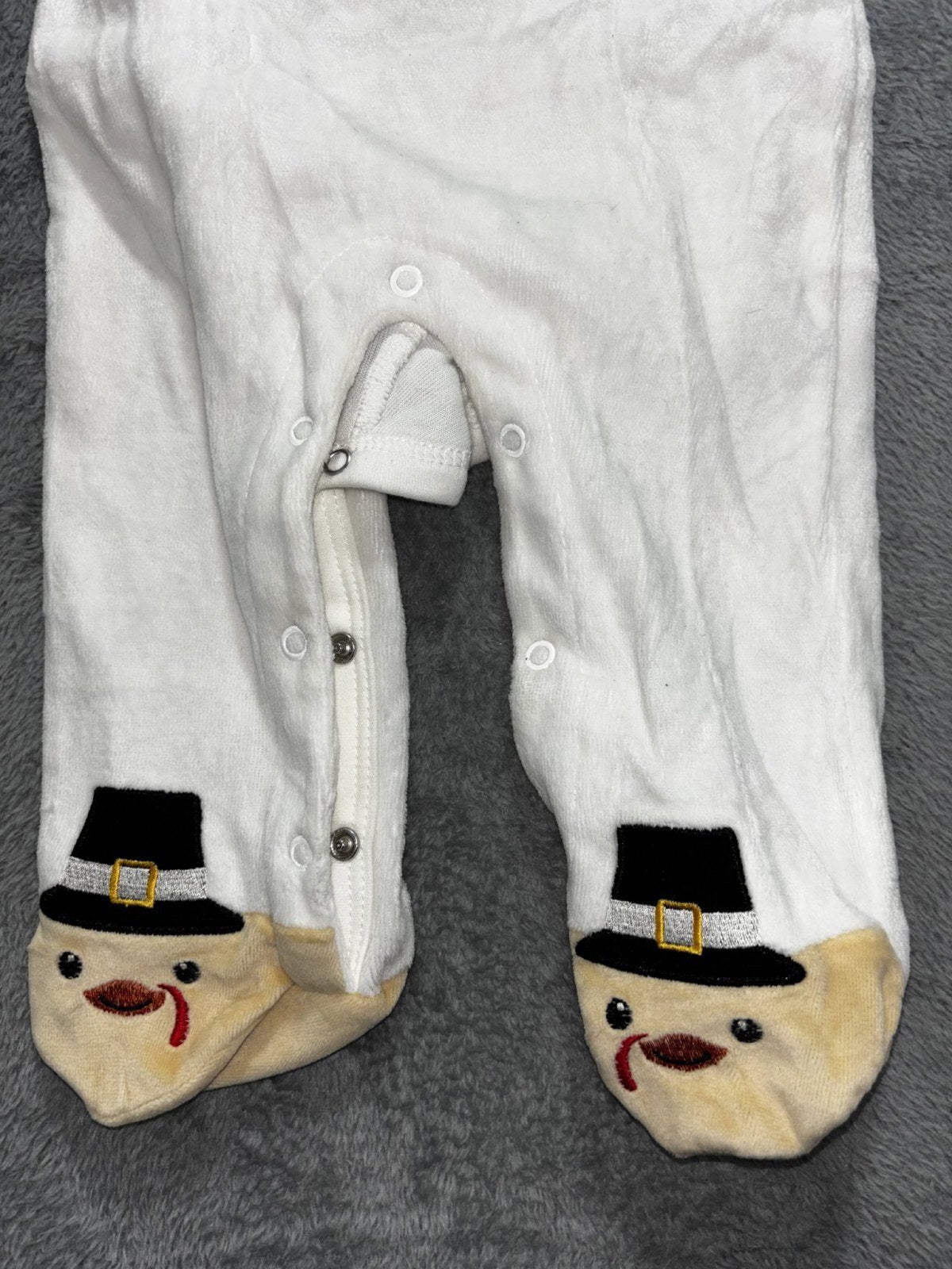 Carter's Baby 6M 3 Piece Bundle Holiday Sleepers Bodysuit Thanksgiving Christmas