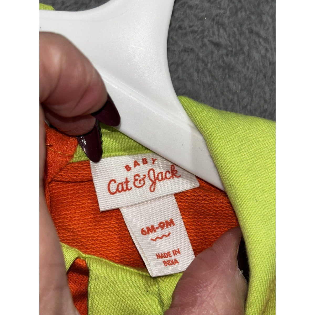Tahari Baby Cat & Jack Baby 6-9M 5 Piece Bundle Pumpkin Set Bodysuits Orange