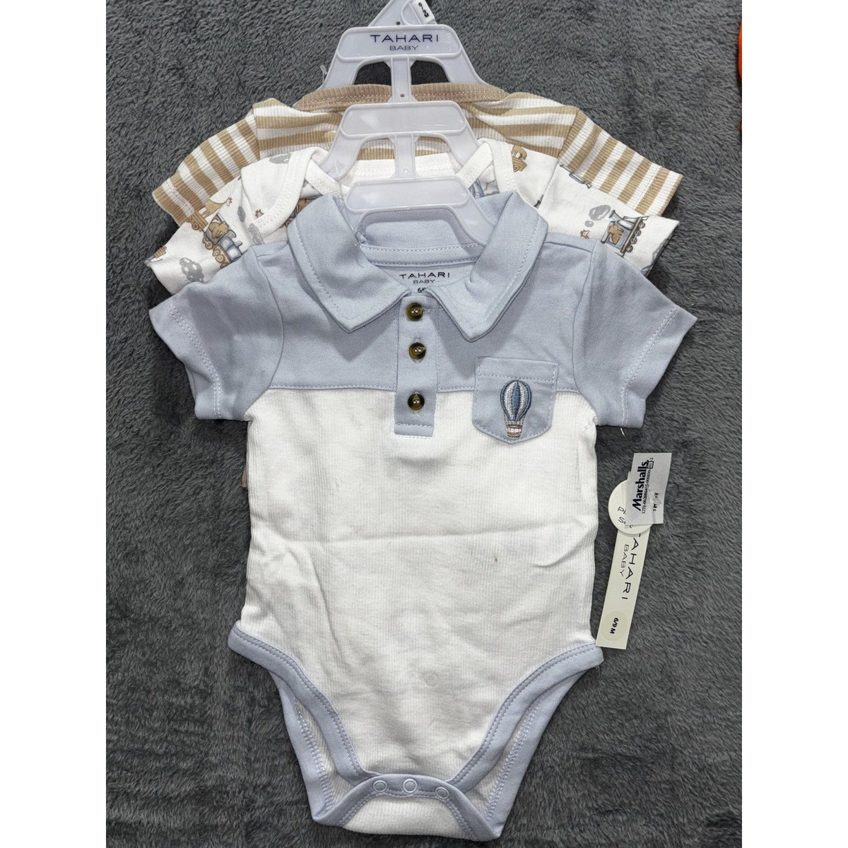 Tahari Baby Cat & Jack Baby 6-9M 5 Piece Bundle Pumpkin Set Bodysuits Orange
