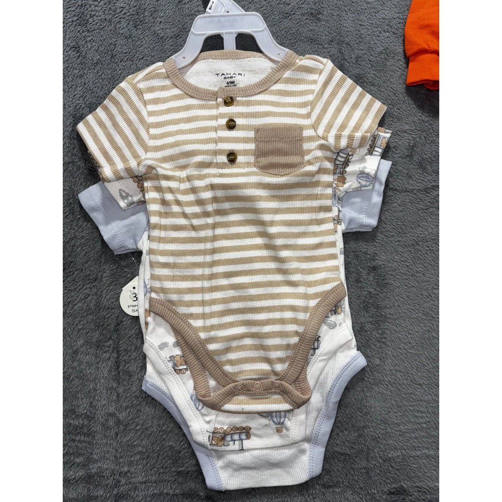 Tahari Baby Cat & Jack Baby 6-9M 5 Piece Bundle Pumpkin Set Bodysuits Orange