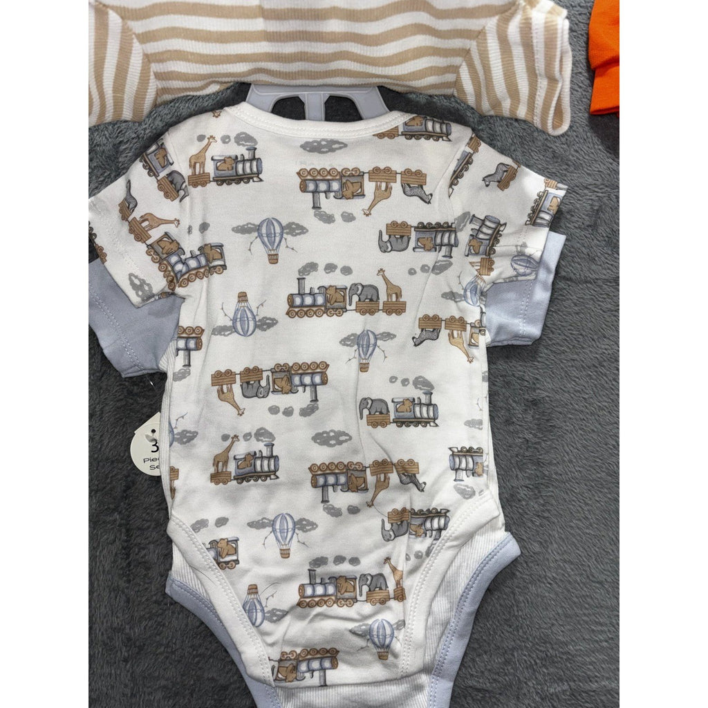 Tahari Baby Cat & Jack Baby 6-9M 5 Piece Bundle Pumpkin Set Bodysuits Orange