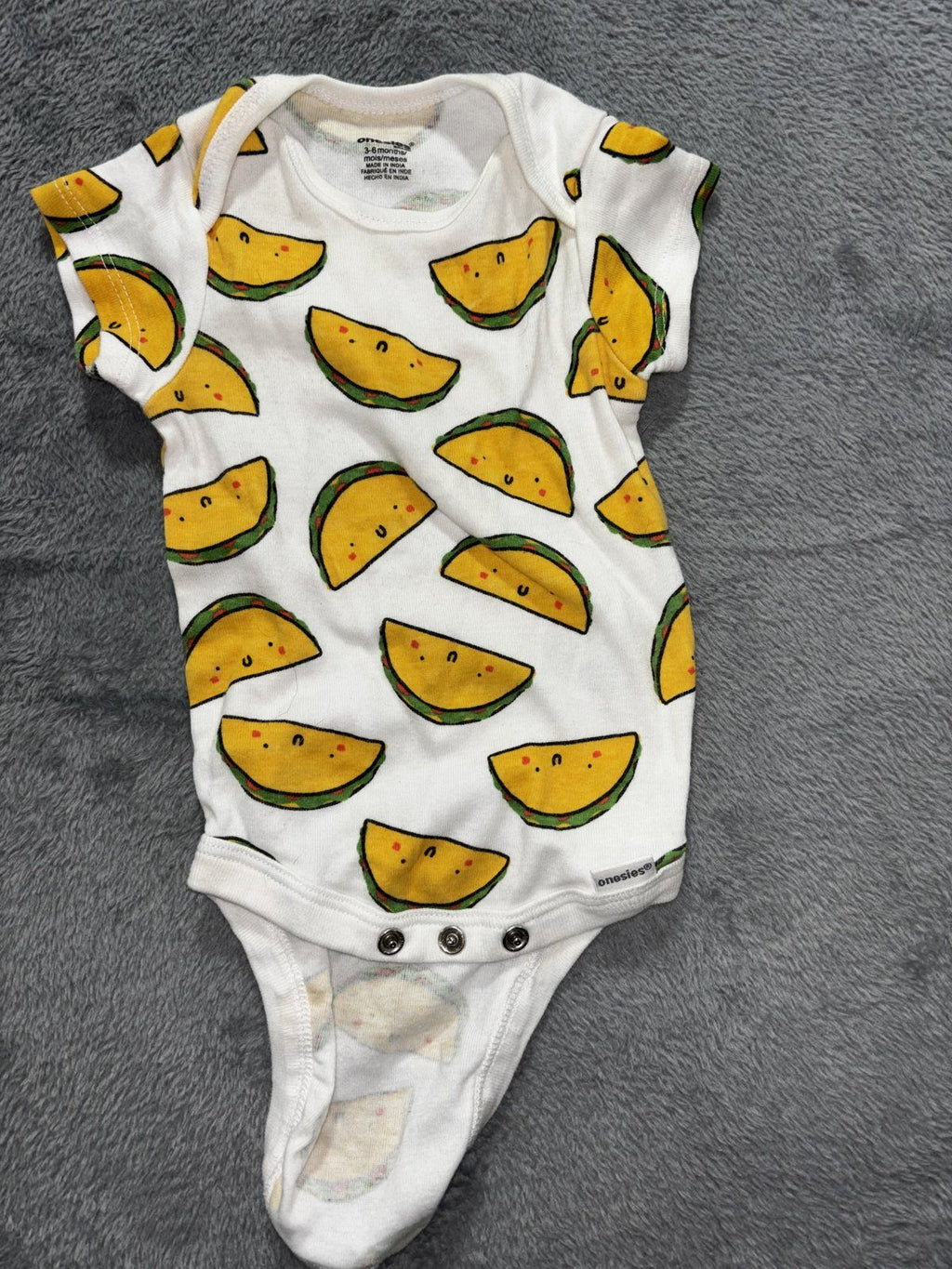 Mud Pie Baby 3-6M 4 Piece Bundle Tractor Romper Taco Bodysuit Swiggies Pajamas