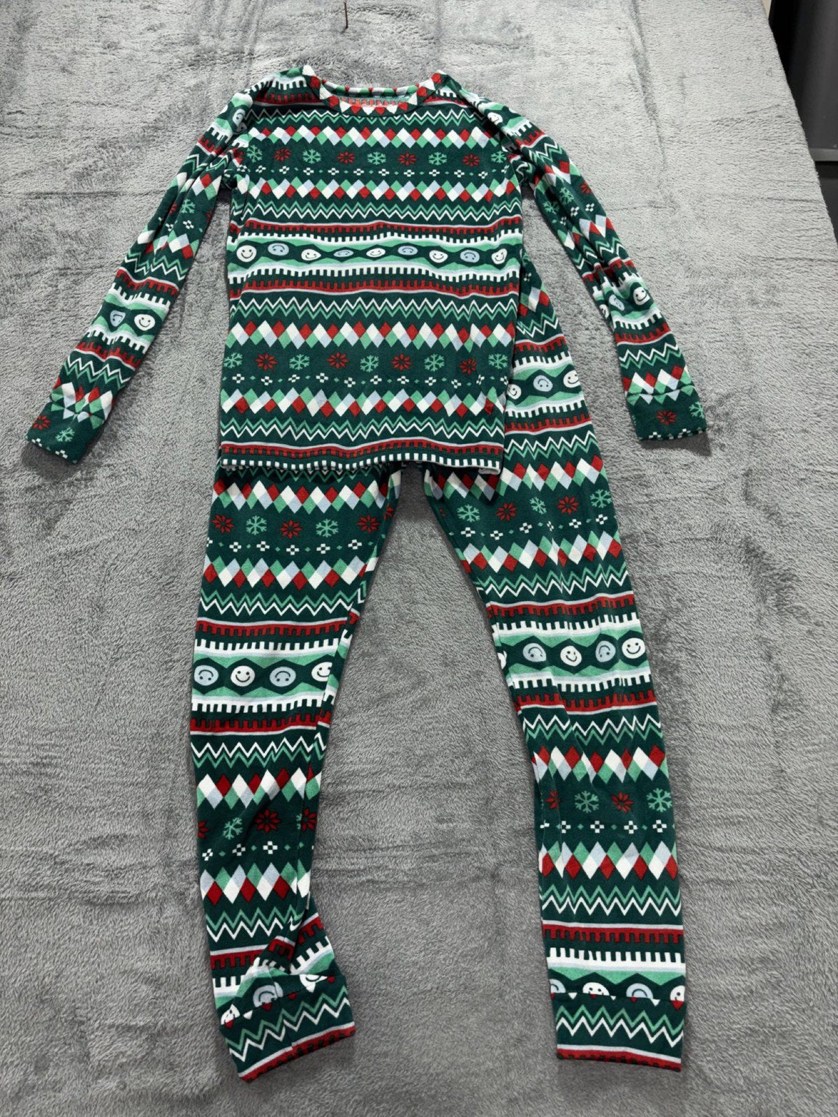 Cat & Jack Kids 14 4 Piece Bundle Christmas Pajama Sets Green Red Sleepwear
