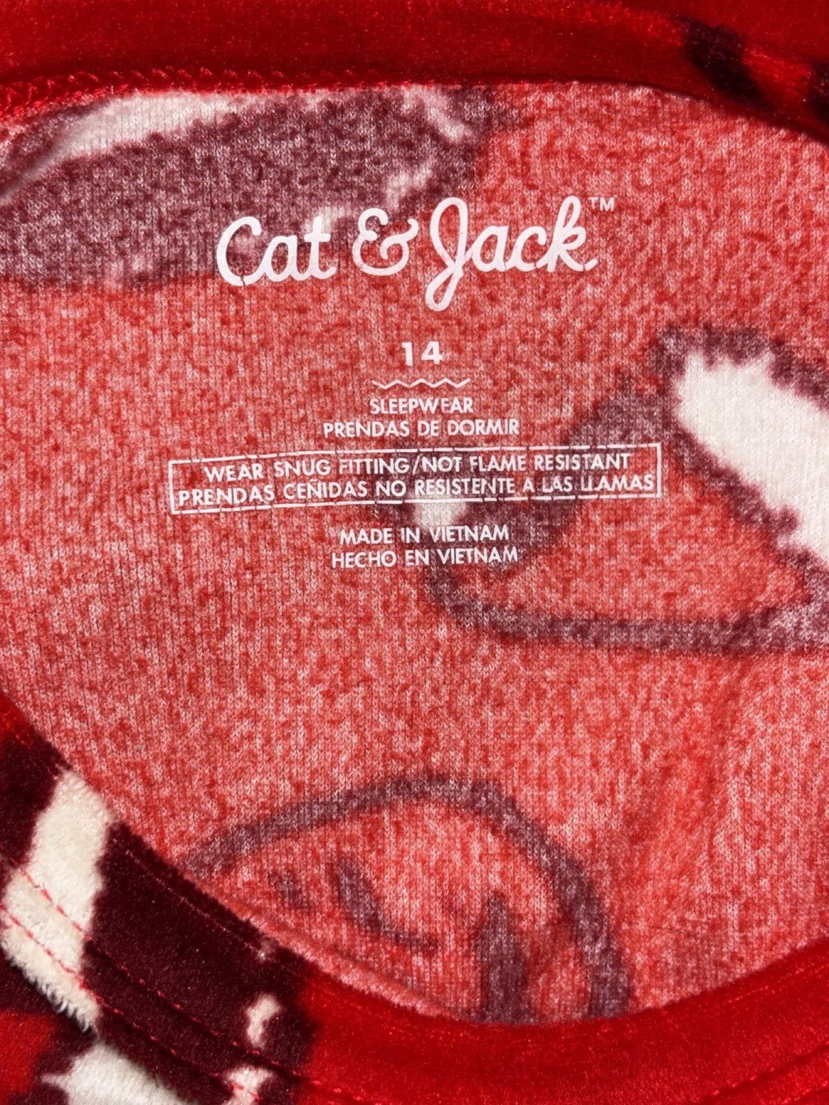 Cat & Jack Kids 14 4 Piece Bundle Christmas Pajama Sets Green Red Sleepwear