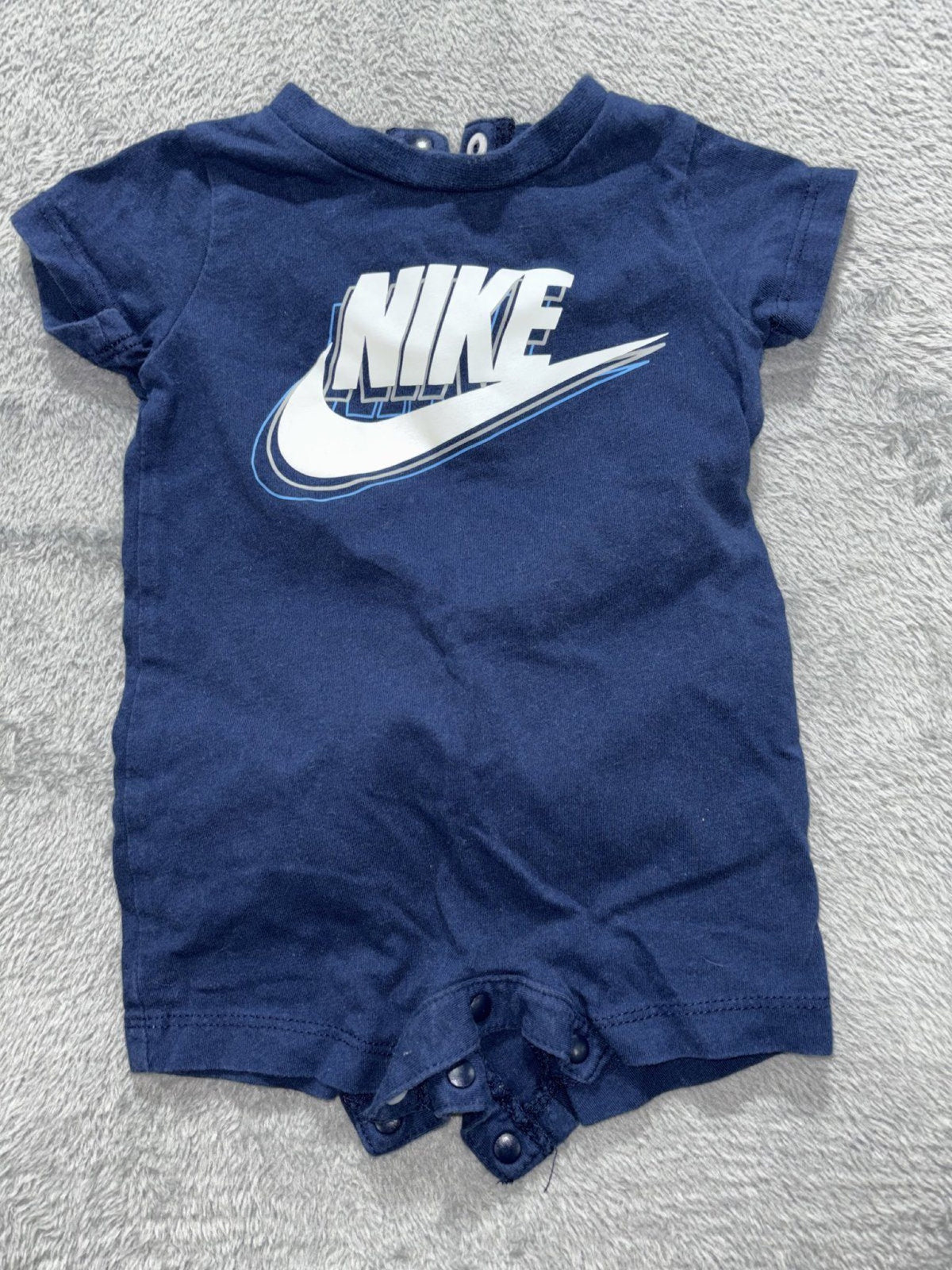 Nike Adidas Baby 3M 4 Piece Bundle Navy Rompers Red Hoodie Gray Pants