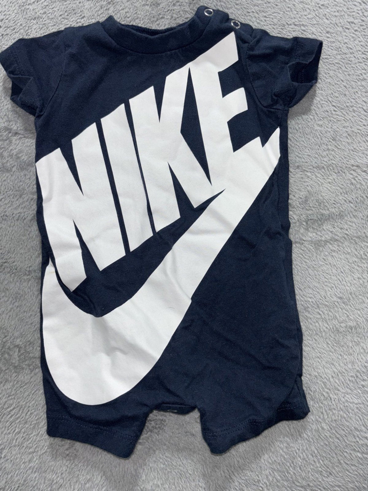 Nike Adidas Baby 3M 4 Piece Bundle Navy Rompers Red Hoodie Gray Pants