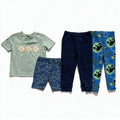 Carter's Abby & Erie Toddler 2T Bundle Shark Shorts Sand Dollar Tee Dino Pants