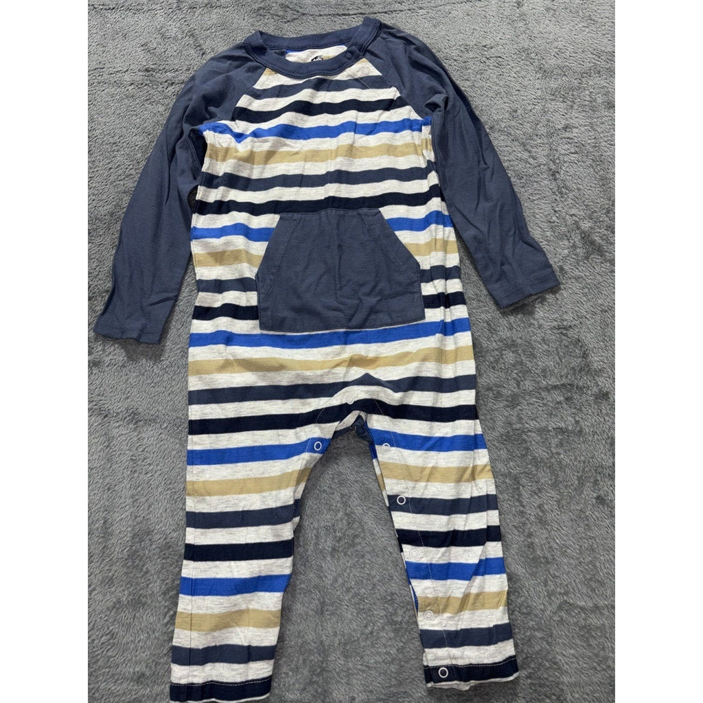 Tea Collection Old Navy Baby 18-24M 4 Piece Romper Bundle Dino Rocket Stripes