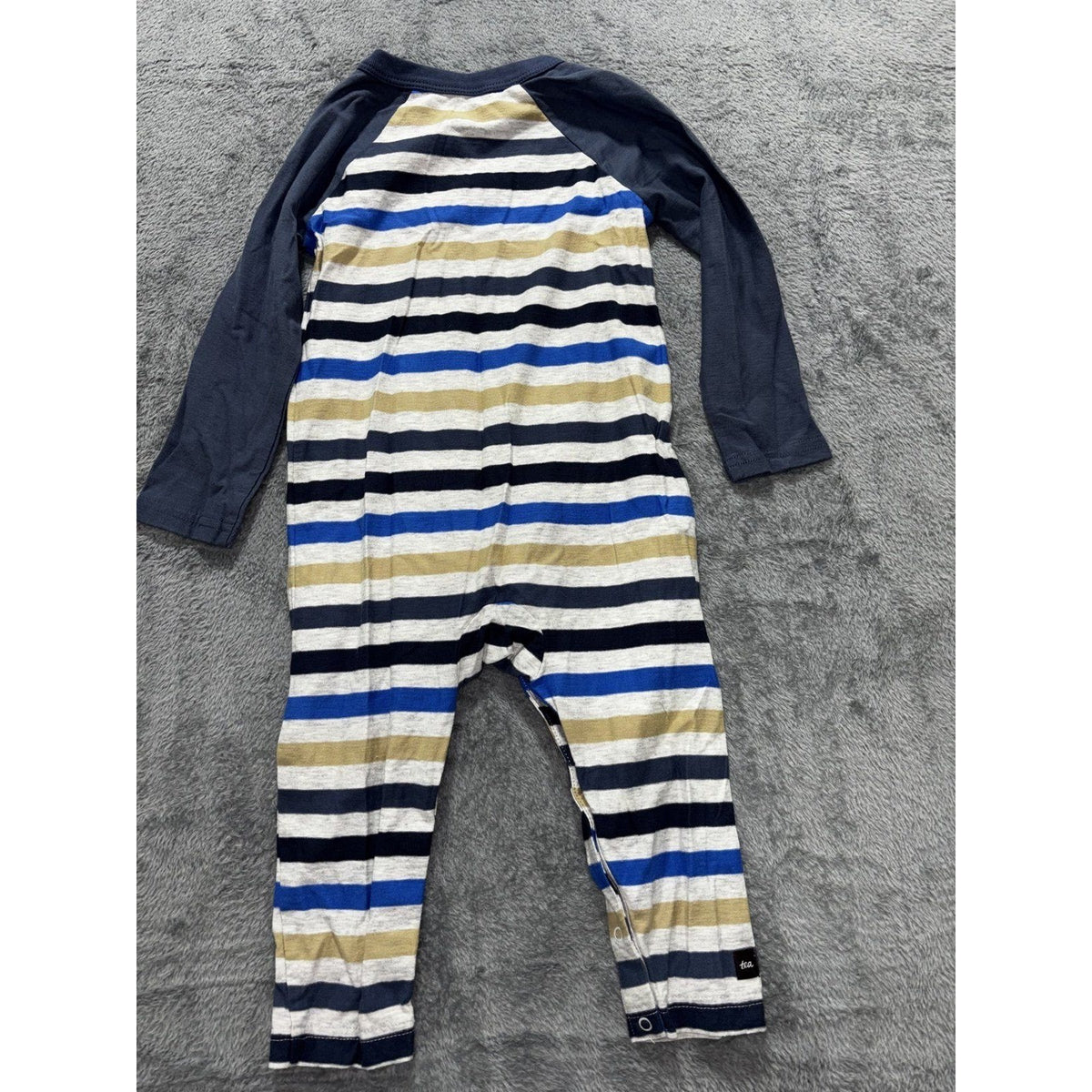 Tea Collection Old Navy Baby 18-24M 4 Piece Romper Bundle Dino Rocket Stripes
