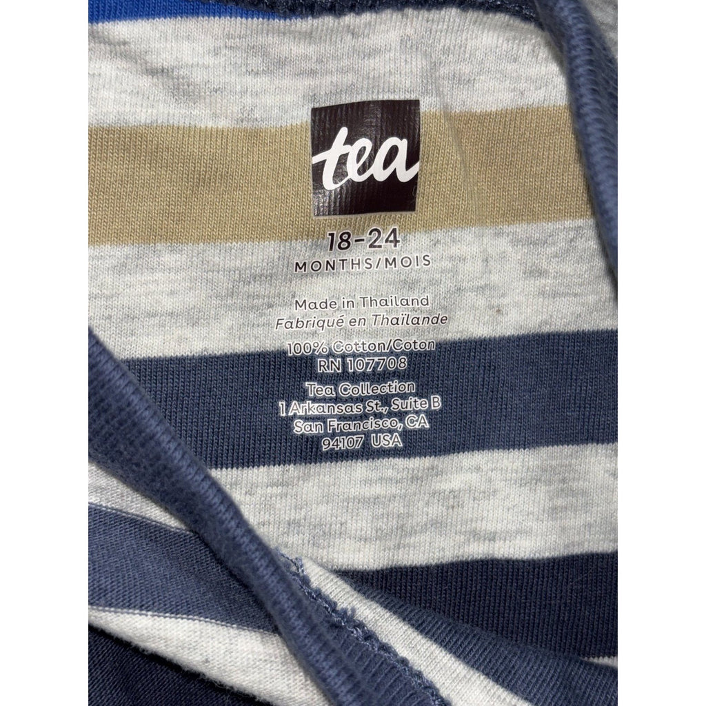 Tea Collection Old Navy Baby 18-24M 4 Piece Romper Bundle Dino Rocket Stripes