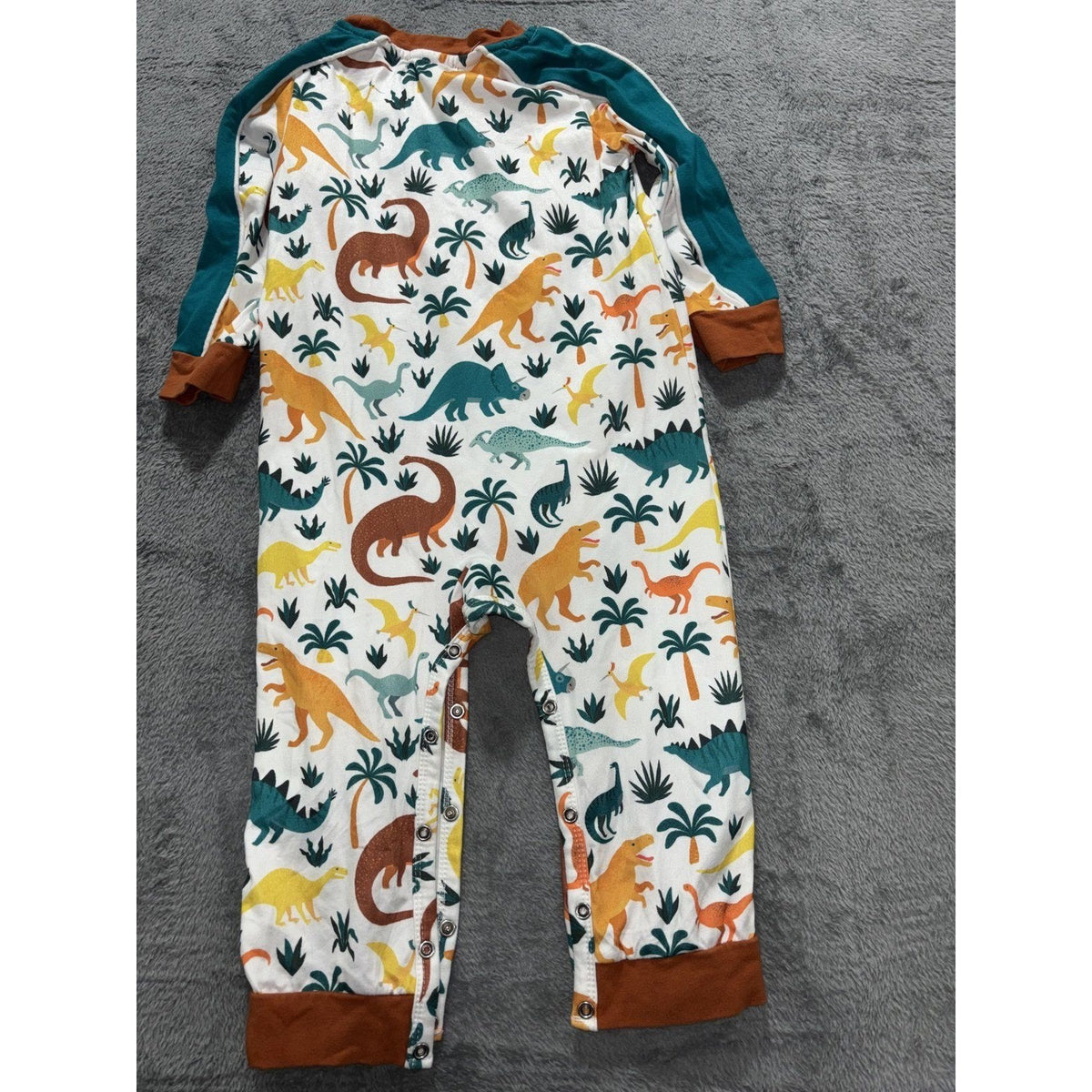 Tea Collection Old Navy Baby 18-24M 4 Piece Romper Bundle Dino Rocket Stripes