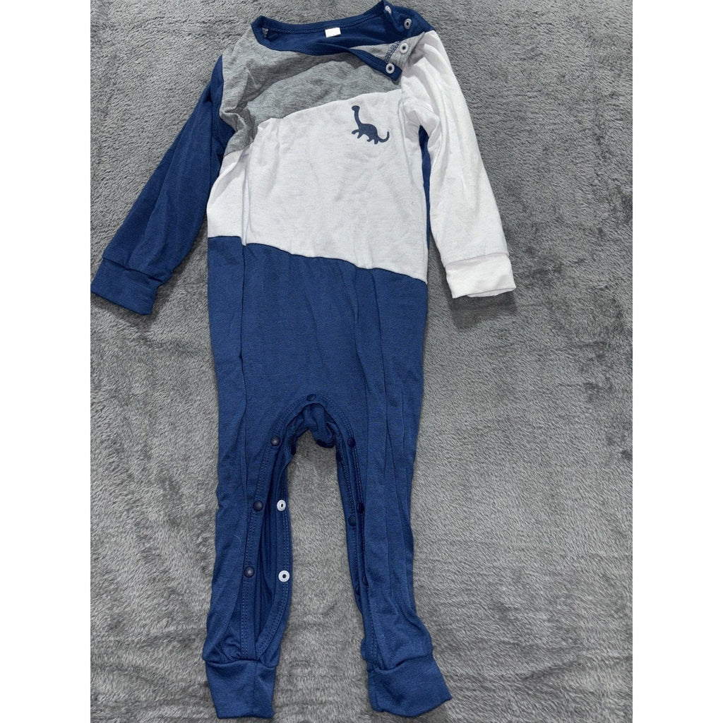 Tea Collection Old Navy Baby 18-24M 4 Piece Romper Bundle Dino Rocket Stripes