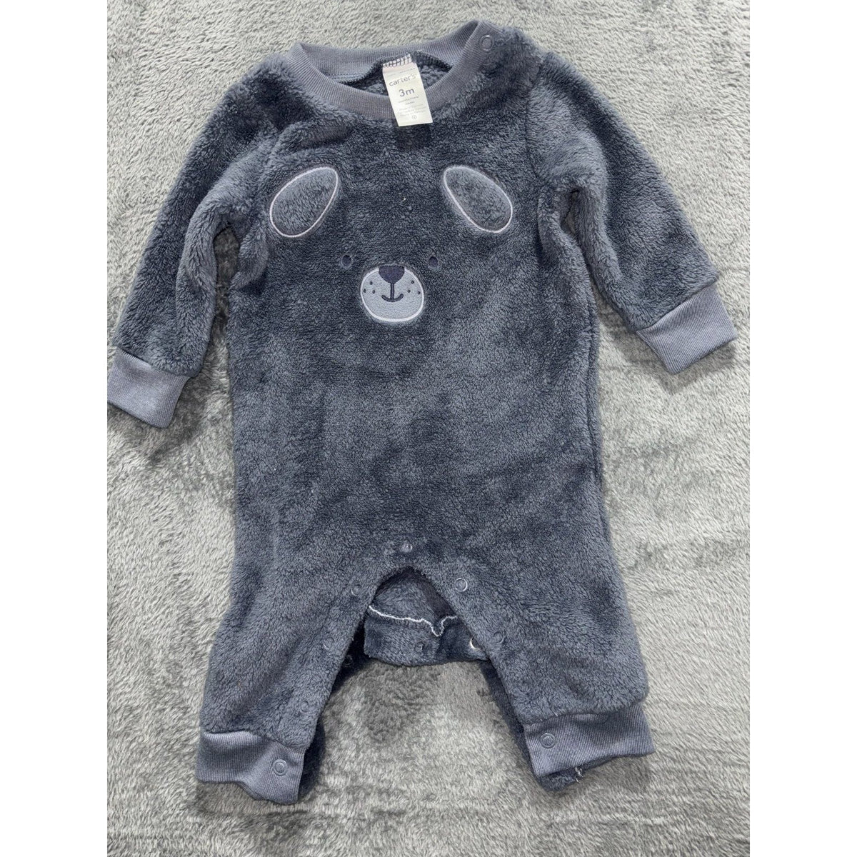 Carter's Baby 3M 5 Piece Bundle Rompers Bodysuits Bear Dino Navy Cream Green