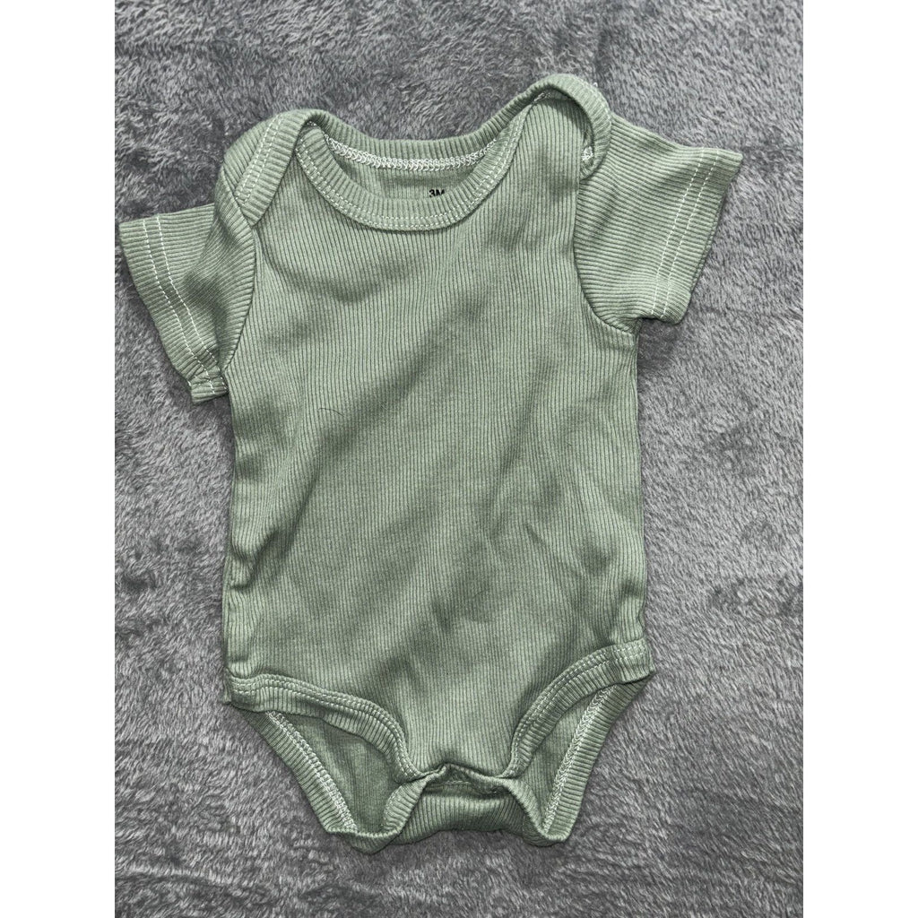 Carter's Baby 3M 5 Piece Bundle Rompers Bodysuits Bear Dino Navy Cream Green