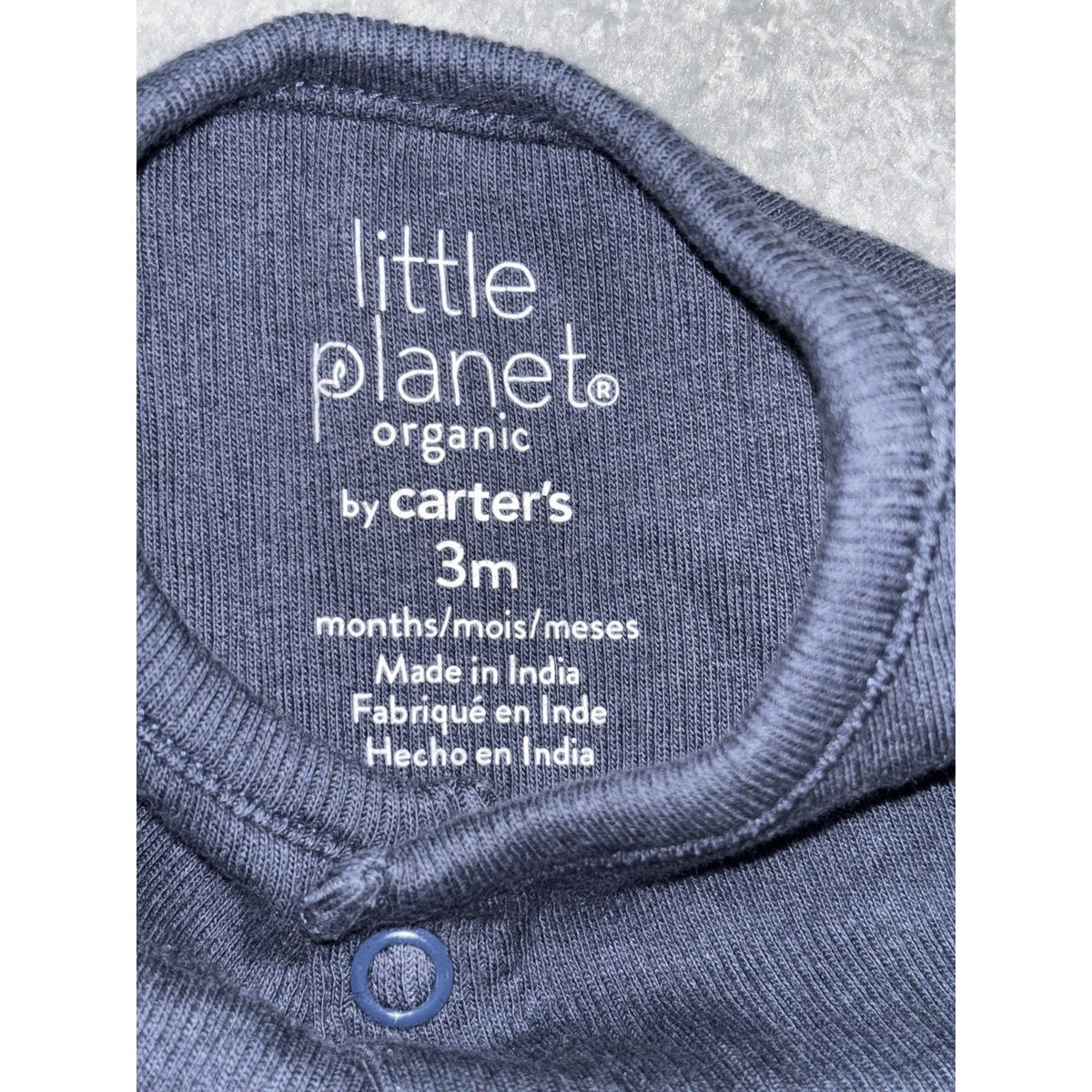Carter's Baby 3M 5 Piece Bundle Rompers Bodysuits Bear Dino Navy Cream Green