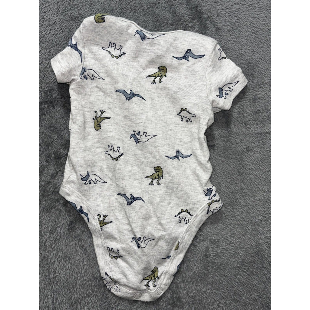 Carter's Baby 3M 5 Piece Bundle Rompers Bodysuits Bear Dino Navy Cream Green