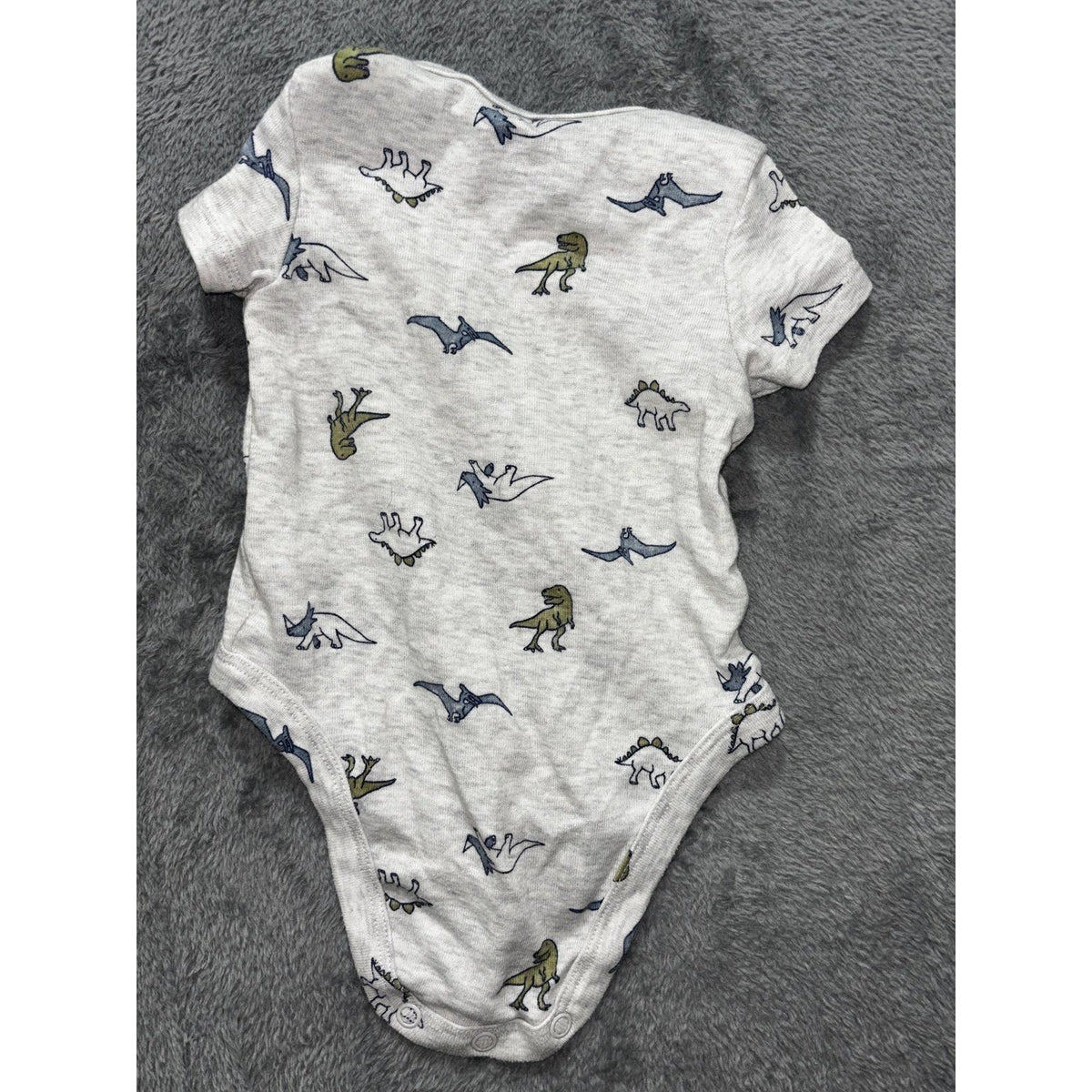 Carter's Baby 3M 5 Piece Bundle Rompers Bodysuits Bear Dino Navy Cream Green