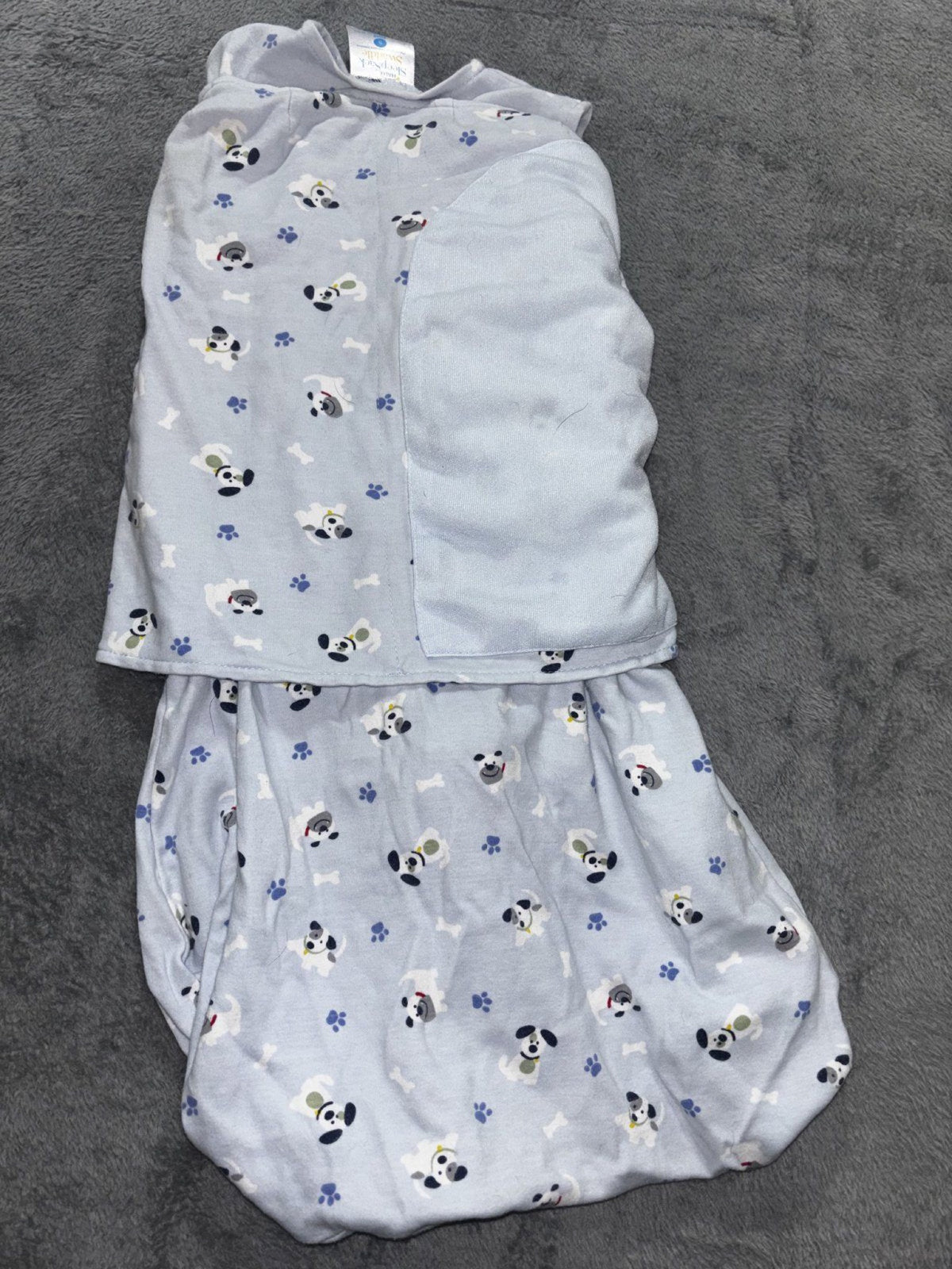 Halo Baby Sizes S to M/L 3-6M 4 Piece Swaddles Sleep Sacks Disney Puppy Plaid