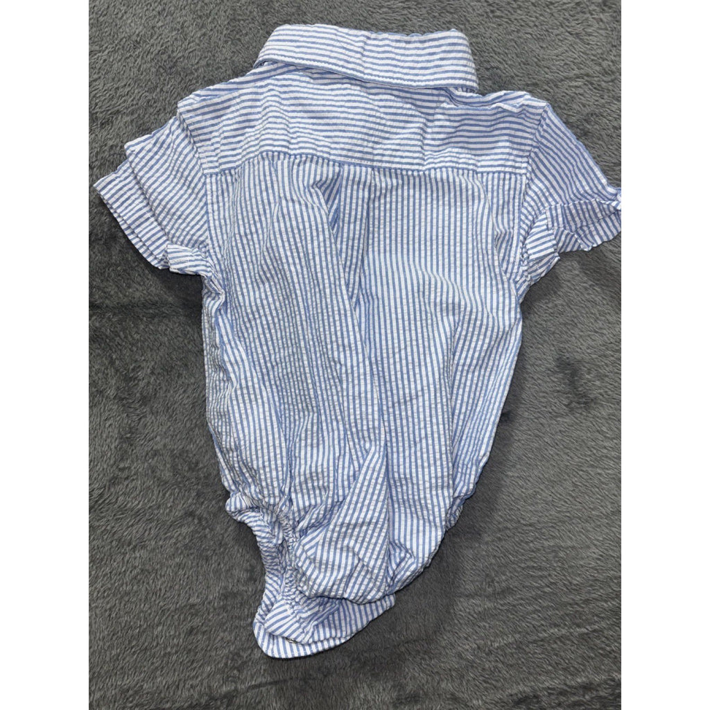 Wonder Nation Baby Sizes 6-9M to 9-12M 3 Piece Bundle Bodysuits Gray Tan Blue