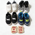 Carter's FabKids Toddler Shoes Lot 4 Pairs US 5 Sneakers Socks Black White Blue