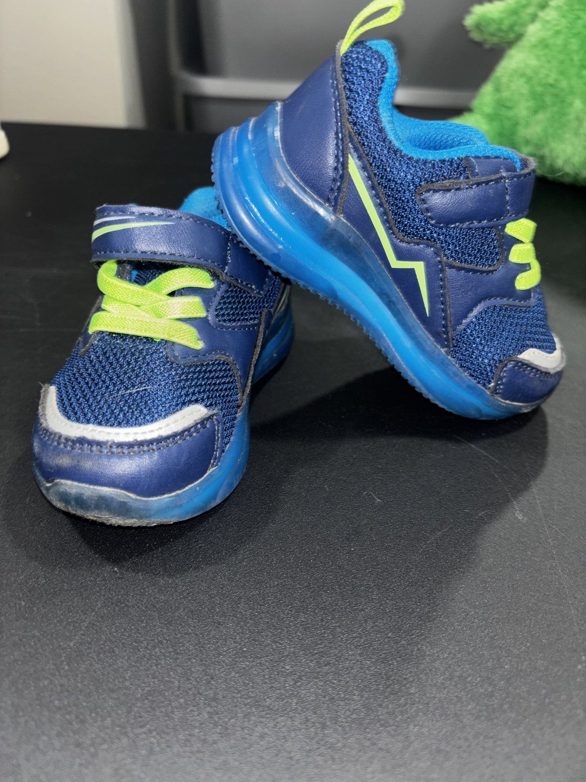 Carter's FabKids Toddler Shoes Lot 4 Pairs US 5 Sneakers Socks Black White Blue