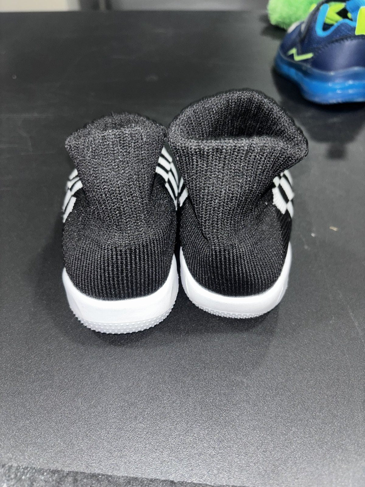 Carter's FabKids Toddler Shoes Lot 4 Pairs US 5 Sneakers Socks Black White Blue