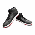 Jordan Mens 12 Black White Red High Top Sneakers Athletic Streetwear