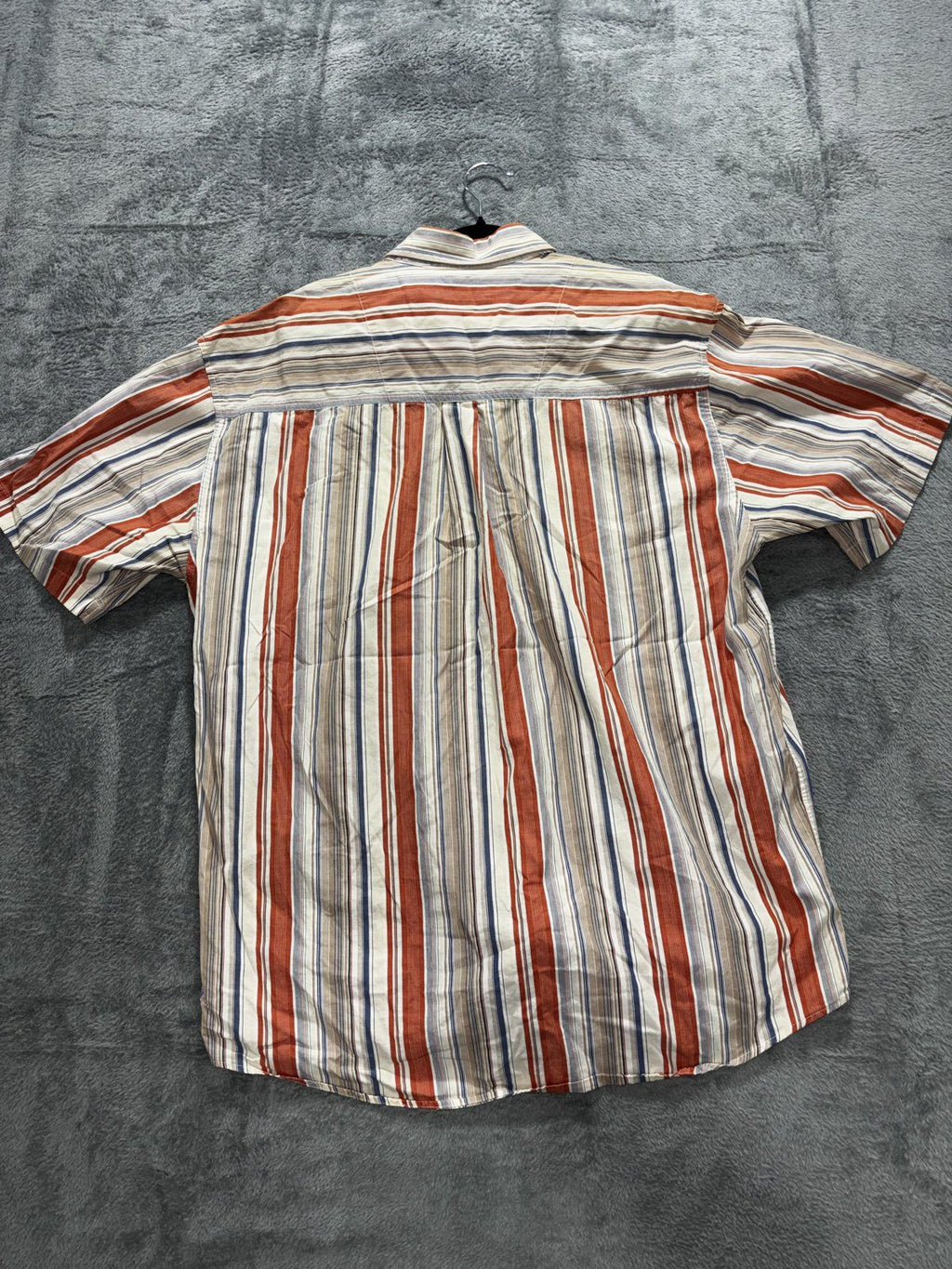 Lerros Men's Red Blue Stripe Short Sleeve Shirt XL, photo 3 of 7