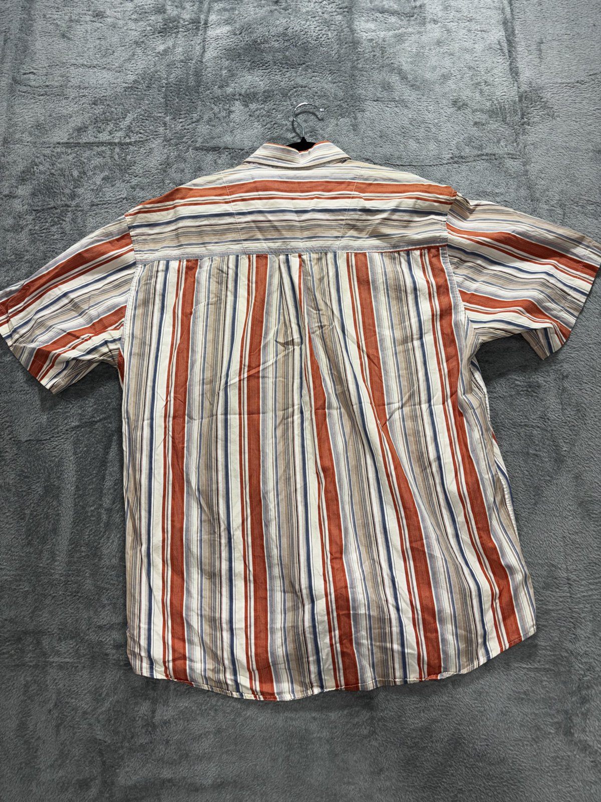 Lerros Men's Red Blue Stripe Short Sleeve Shirt XL, photo 3 of 7