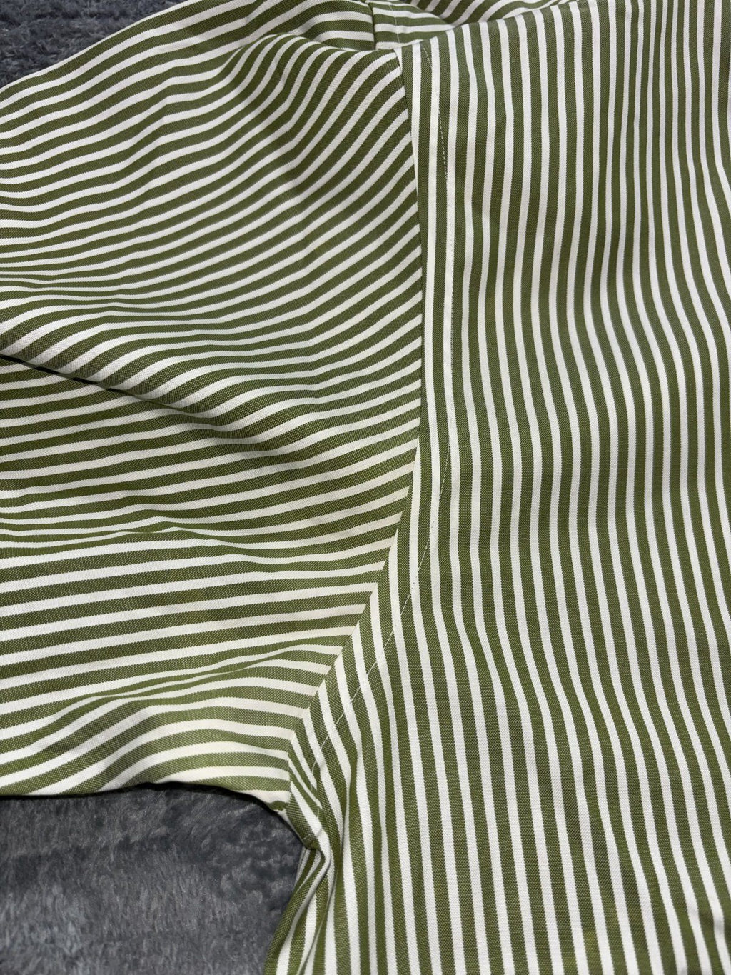 Nautica Men's Green White Stripe Dress Shirt Size XL, photo 6 of 11