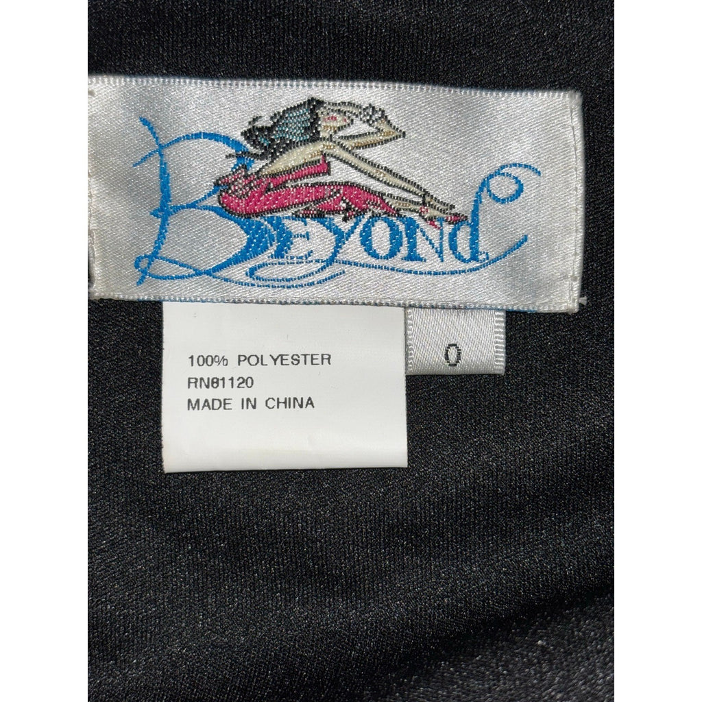 Beyond 0 Black Silver Sequin Zebra One Shoulder Womens Mini Dress Party