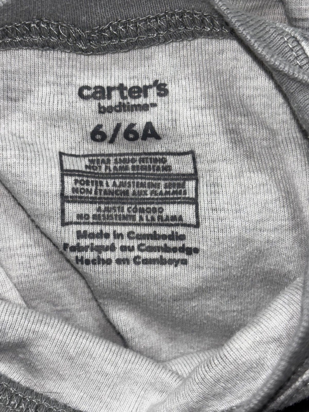 Carter's Kids Sizes 6 to 6/6A 3 Sets Pajamas OshKosh Gray Camo Blue Astronaut